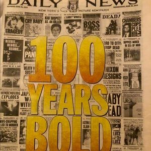 SPECIAL COLLECTIONS 100TH YEAR DATE OF DAILY NEW